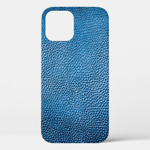 Klassische blaue Lederhintergrundtextur Nahaufnahm Case-Mate iPhone Hülle