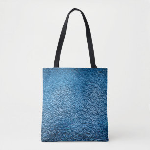 Klassische blaue Lederhintergrundtextur Nahaufnahm Tasche