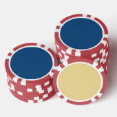 Klassische blaue Normallack des Frühlings-2015 Pokerchips (Stapel)