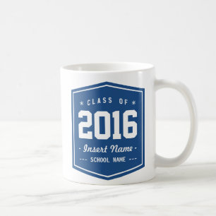 Klassische blaue Retro Klasse Kaffeetasse