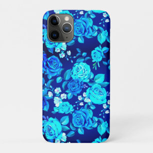Klassische Blaue Rose Blume Muster-876 Case-Mate iPhone Hülle