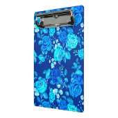 Klassische Blaue Rose Blume Muster-876 Mini Klemmbrett (Gewinkelt2)