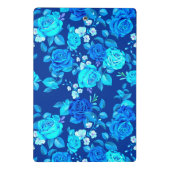 Klassische Blaue Rose Blume Muster-876 Mini Klemmbrett (Rückseite)