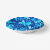 Klassische Blaue Rose Blume Muster-876 Pappteller (Gewinkelt)