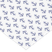 Klassische blaue und weiße Anker für den Druck Kurzer Tischläufer (Ecke)