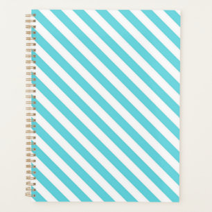 Klassische blaue und weiße diagonale Streifen Planer