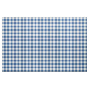 Klassische Blauer Gingham Muster Fabric Stoff