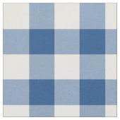 Klassische Blauer Gingham Muster Fabric Stoff (Nahaufnahme)