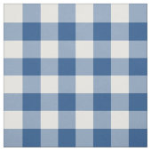 Klassische Blauer Gingham Muster Fabric Stoff (Muster)