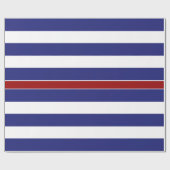 Klassische blauer und weißer Streifen-rote Geschenkpapier (Flach)