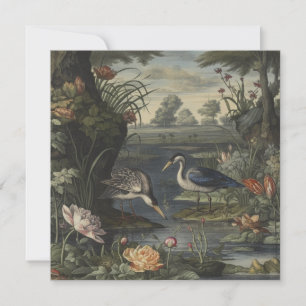 Klassische Blaukran-Chinoiserie-Papeterie Persönli