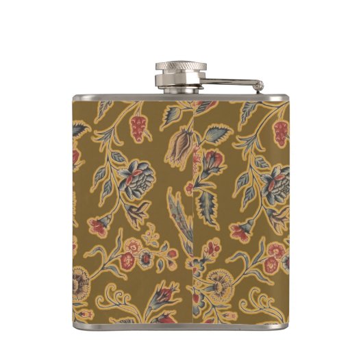 Klassische Blume Chintz Hübsch Soft Floral Design Flachmann (Rückseite)