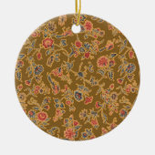 Klassische Blume Chintz Hübsch Soft Floral Design Keramik Ornament (Vorne)