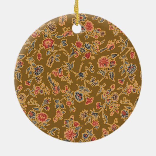 Klassische Blume Chintz Hübsch Soft Floral Design Keramik Ornament (Hinten)