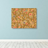 Klassische Blume Chintz Hübsch Soft Floral Design Leinwanddruck (Insitu (Holzboden))