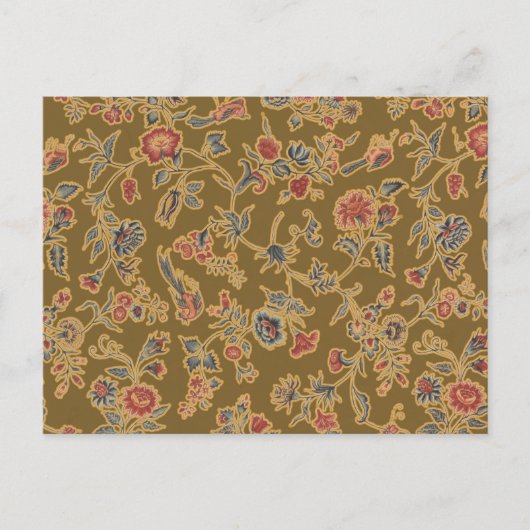 Klassische Blume Chintz Hübsch Soft Floral Design Postkarte (Vorderseite)