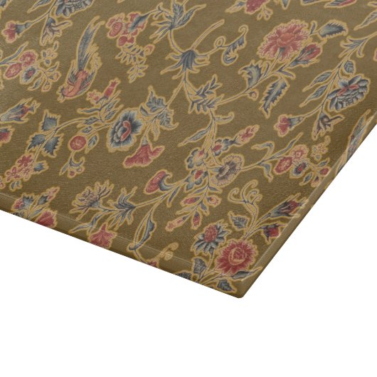 Klassische Blume Chintz Hübsch Soft Floral Design Schneidebrett (Ecke)