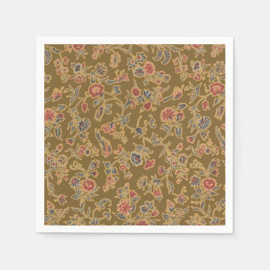 Klassische Blume Chintz Hübsch Soft Floral Design Serviette (Vorderseite)