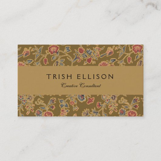 Klassische Blume Chintz Hübsch Soft Floral Design Visitenkarte (Vorderseite)