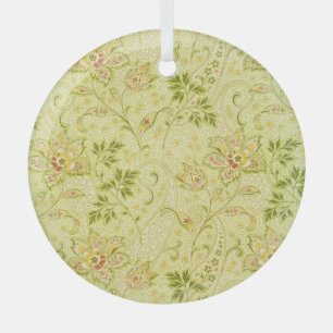 Klassische Blumen-Tapete: Alte Eleganz Ornament Aus Glas