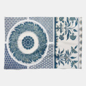 Klassische Blumendekoration Print Geschirrtuch (Horizontal)