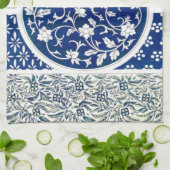 Klassische Blumendekoration Print Geschirrtuch (Gefaltet)
