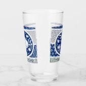 Klassische Blumendekoration Print Glas (Links)