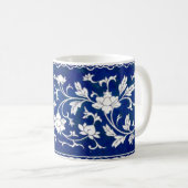 Klassische Blumendekoration Print Kaffeetasse (VorderseiteRechts)