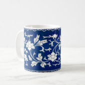 Klassische Blumendekoration Print Kaffeetasse (Vorderseite Links)