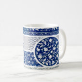 Klassische Blumendekoration Print Kaffeetasse (VorderseiteRechts)
