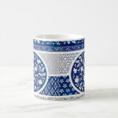 Klassische Blumendekoration Print Kaffeetasse (Mittel)