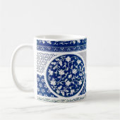 Klassische Blumendekoration Print Kaffeetasse (Links)