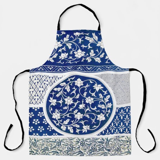 Klassische Blumendekoration Print Schürze (Vorderseite)