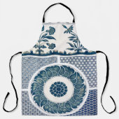 Klassische Blumendekoration Print Schürze (Vorderseite)