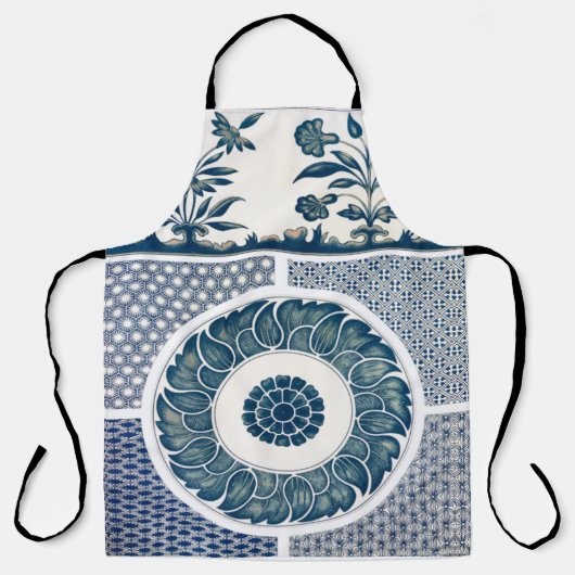 Klassische Blumendekoration Print Schürze (Vorderseite)