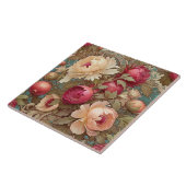 Klassische Blumenfruchtdekoration Keramik Tile Fliese (Seite)