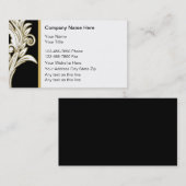 Klassische Blumenkarten Visitenkarte (Vorne/Hinten)