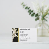 Klassische Blumenkarten Visitenkarte (Stehend Vorderseite)