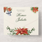 Klassische Blumenkirche All In One Einladung (Rückseite)