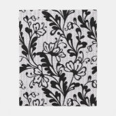 Klassische Blumenmusterdecke Fleecedecke (Vorderseite)