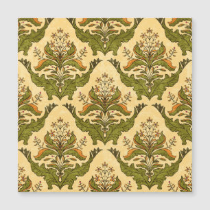 Klassische Blumenwallpaper: stilisierter Damast. Magnetkarte