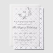 Klassische Blumenzeremonie Pergament Einladungen (Versetzt (Einladung))