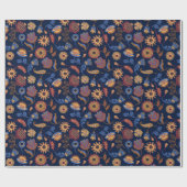 Klassische Blüte Geschenkpapier (Flach)