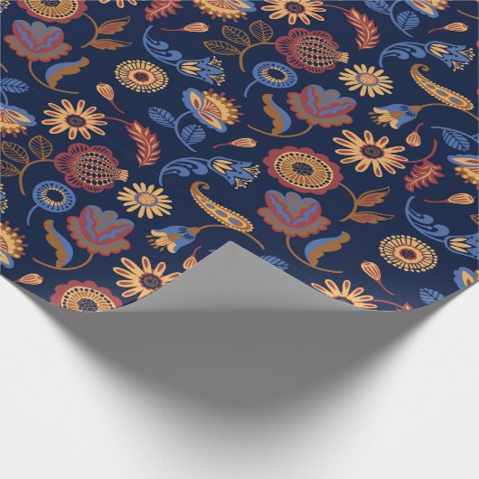Klassische Blüte Geschenkpapier (Ecke)