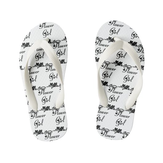 Klassische Blütenmädchen-Hochzeitskippen Kinderbadesandalen (Fußbett)