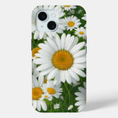 Klassische Blütenmuster Weiße Blumenfelder Grün Case-Mate iPhone Hülle (Rückseite)