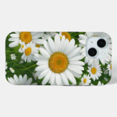 Klassische Blütenmuster Weiße Blumenfelder Grün Case-Mate iPhone Hülle (Rückseite (Horizontal))