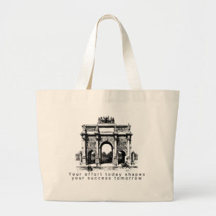 Klassische Bogenillustration Jumbo Stoffbeutel