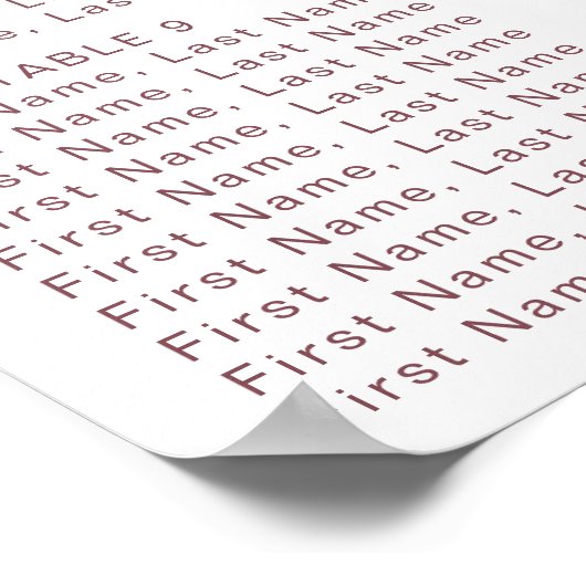 Klassische Boho-Hochzeitssattelkarte Poster (Ecke)