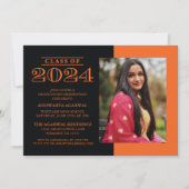 KLASSISCHE BOLD-KLASSE VON 2024 ABSCHLUSS EINLADUNG (Vorderseite)